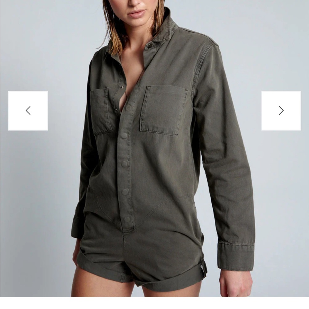 One Teaspoon Dark Khaki Prophecy Romper Jumpsuit - BNWT - size medium